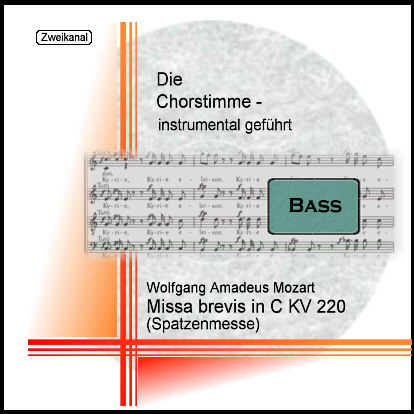 Mozart, Missa brevis in C (Spatzenmesse) KV220 Bass